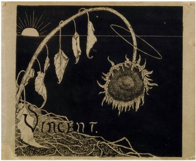 Cover design for the Exhibition of Vincent van Gogh in Amsterdam by Richard Roland Holst by Richard Nicolaus Holst Roland
