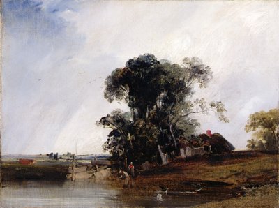 Landscape with a Pond by Richard Parkes Bonington