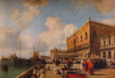 Venice: Ducal Palace with a Religious Procession by Richard Parkes Bonington
