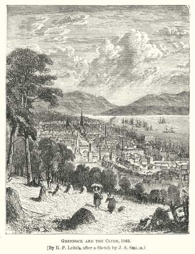 Greenock and the Clyde by Richard Principal (after) Leitch