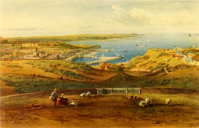 General View of Guernsey from Port George, 1850, 1946 by Richard Principal Leitch