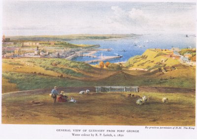 General view of Guernsey from Port George by Richard Principal Leitch