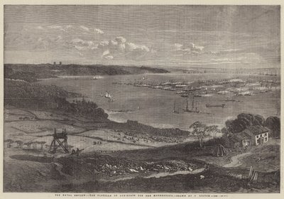 The Naval Review, the Flotilla of Gun-Boats off the Motherbank by Richard Principal Leitch