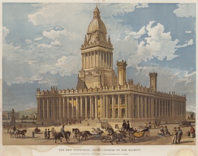 The New Town-Hall, Leeds, opened by Her Majesty by Richard Principal Leitch