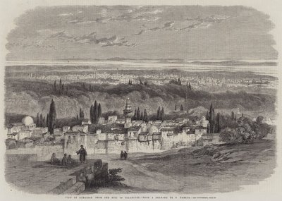 View of Damascus from the Hill of Salahiyeh by Richard Principal Leitch
