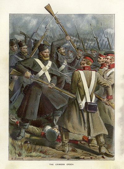 Epochs of the British Army - The Crimean Epoch by Richard Simkin