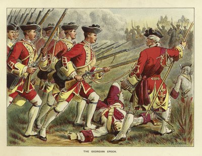 Epochs of the British Army - The Georgian Epoch by Richard Simkin