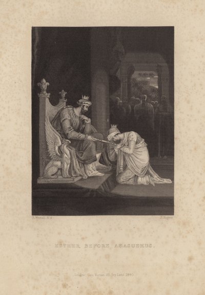 Esther before Ahasuerus by Richard Westall