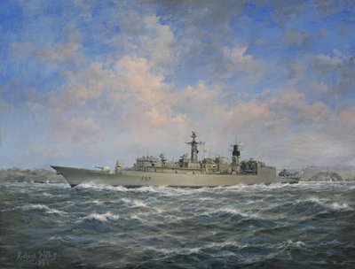 H.M.S. Chatham Type 22 Frigate by Richard Willis