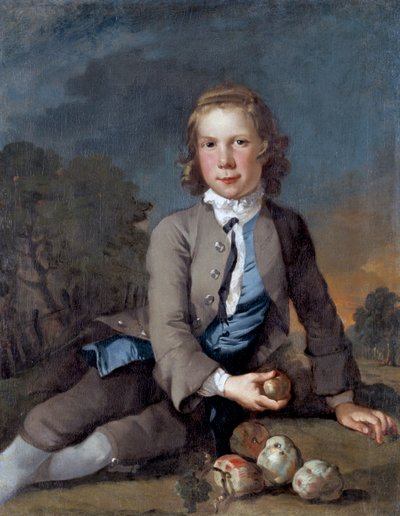 Boy with Apples by Richard Wilson