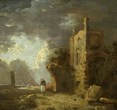Ruined Tower with Figure, c.1770-79 by Richard Wilson