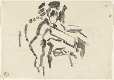 Sketch of a Seated Figure by Rik Wouters