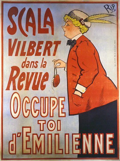 Look after Emilienne - Revue de la Scala poster by Rip