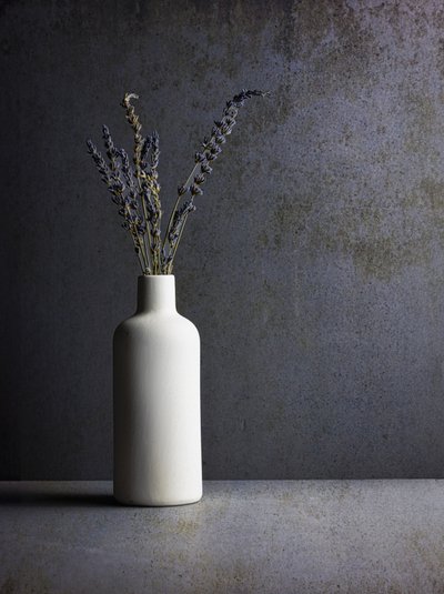 Minimalist Lavender Still Life by Rob Ryan