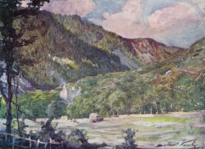 A Hayfield near Portmadoc by Robert (after) Fowler