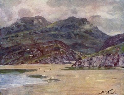 A Lonely Shore near Penrhyn Deudraeth by Robert (after) Fowler