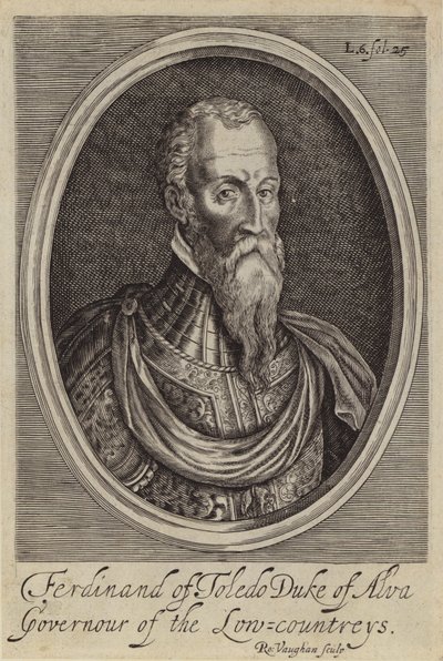 Fernando Alvarez de Toledo, 3rd Duke of Alba, Spanish General and Governor of the Spanish Netherlands by Robert (after) Vaughan