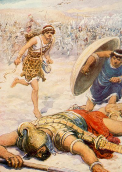 David and the Giant by Robert Ambrose Dudley