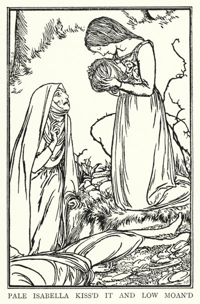 Illustration for Poems by John Keats: Isabella or The Pot of Basil by Robert Anning Bell