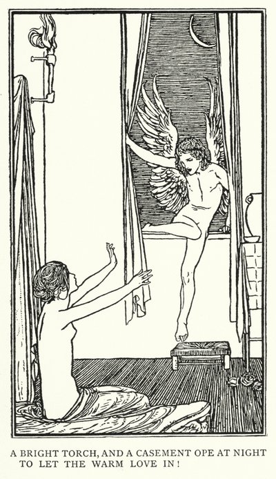 Illustration for Poems by John Keats: Ode To Psyche by Robert Anning Bell