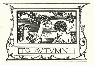 Illustration for Poems by John Keats: To Autumn by Robert Anning Bell