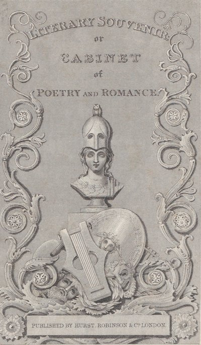 Trade Card for Literary Souvenir by Robert Baker
