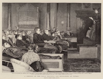 A Concert at the Royal Hospital for Incurables at Putney by Robert Barnes