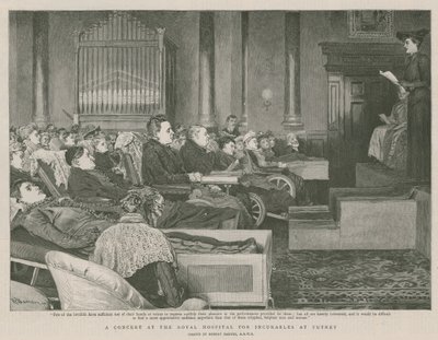 A Concert at the Royal Hospital for Incurables at Putney by Robert Barnes