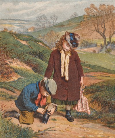 A Friend in Need, a Boy Tying Up a Girl