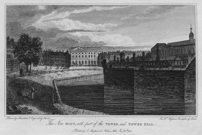 The New Mint, with part of the Tower, and Tower Hill by Robert Blemell (after) Schnebbelie