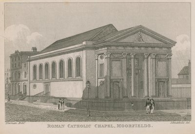 Roman Catholic Chapel in Moorfields by Robert Blemell Schnebbelie