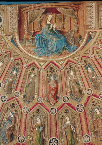 Saint Mary, Angels and Female Saints (detail) by Robert Campin