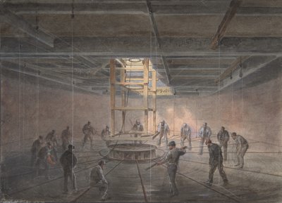 Interior of One of the Tanks on Board the Great Eastern: The Cable Passing Out by Robert Charles Dudley