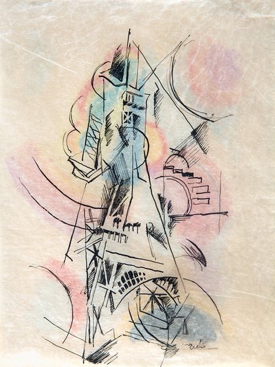 Study for the Eiffel Tower by Robert Delaunay