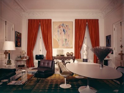 Lounge of Georges Pompidou in Elysee palace in Paris by Robert Delaunay