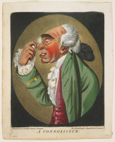A Connoisseur, from A Book of Heads by Robert Dighton