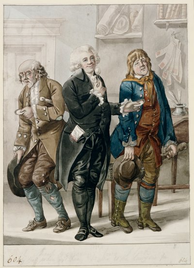A Sharp between two Flats by Robert Dighton