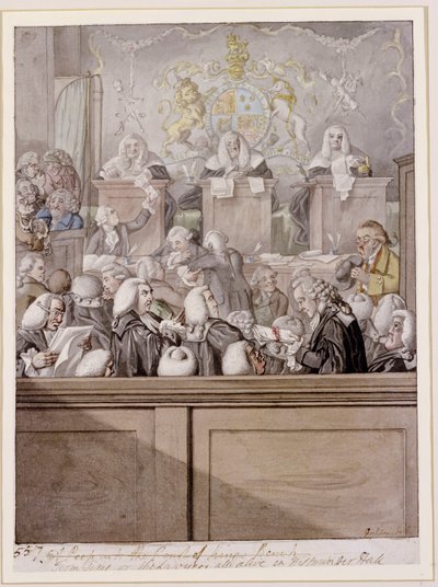 Term Time - or the Lawyers All Alive in Westminster Hall by Robert Dighton