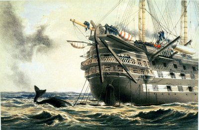 HMS Agamemnon Laying the Original Atlantic Cable, from 