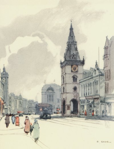Glasgow: The Tolbooth and the Tron Steeple by Robert Eadie
