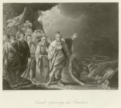 Canute Reproving His Courtiers by Robert Edge Pine
