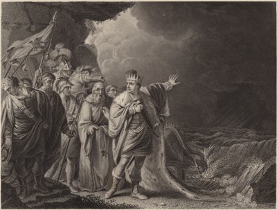 Canute Reproving His Courtiers by Robert Edge Pine