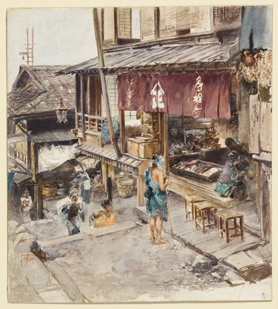A Street in Ikao, Japan, III by Robert Frederick Blum