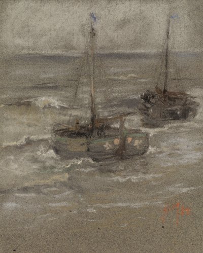 Fishing Boats at Anchor by Robert Frederick Blum