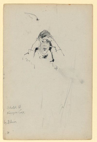 Sketch of Kenyon Cox by Robert Frederick Blum