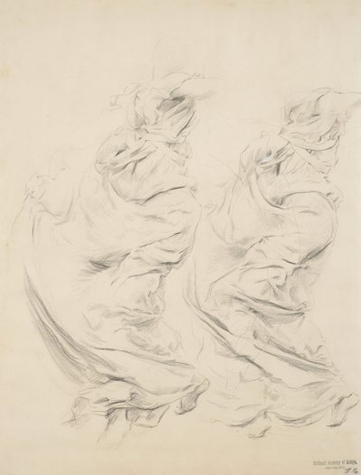 Sketch of Drapery Possibly for Moods to Music Mural by Robert Frederick Blum