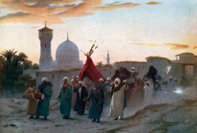 A Wedding Procession at Menzala: the Home-Coming of the Bride by Robert George Talbot Kelly
