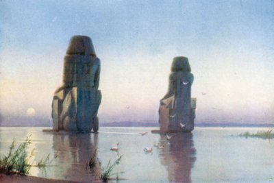The Colossi of Thebes – Moonrise by Robert George Talbot Kelly