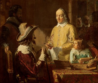 William Harvey Demonstrating to Charles I His Theory of the Circulation of the Blood by Robert Hannah