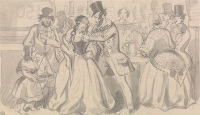 Public Refreshment in Low Society by Robert Isaac Cruikshank